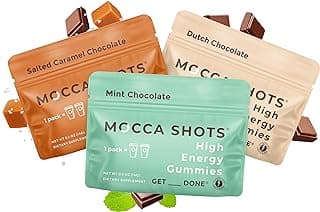 Caffeine Energy Chew 3-Pack, 200mg of Caffeine per Pack! Caffeine Boost, Coffee Energy Gummy, Mocca Shots High Energy Gummies, Vegan, Plant-Based, Gluten-Free (pack of 3)