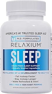 Relaxium Sleep Aid for Adults - Melatonin 5mg with Magnesium Glycinate, Valerest & Ashwagandha - Non-Habit Forming Sleep Support for Falling Asleep & Staying Asleep (30-Day Supply)